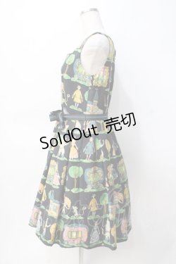 画像2: Jane Marple / Puss in Bootsのスクエアドレス M 黒 Y-25-07-31-069-JM-OP-SZ-ZY