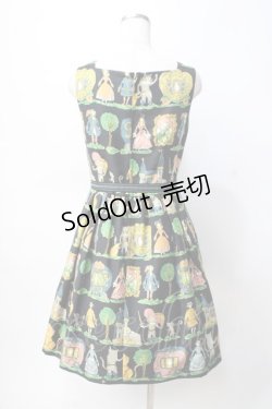 画像3: Jane Marple / Puss in Bootsのスクエアドレス M 黒 Y-25-07-31-069-JM-OP-SZ-ZY