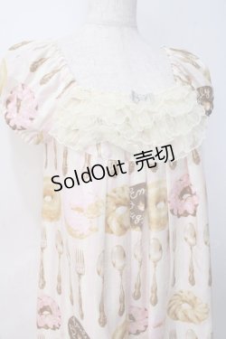 画像4: Emily Temple cute / カトラリー＆ドーナツプリントワンピース  ピンク Y-25-07-31-075-ET-OP-SZ-ZY