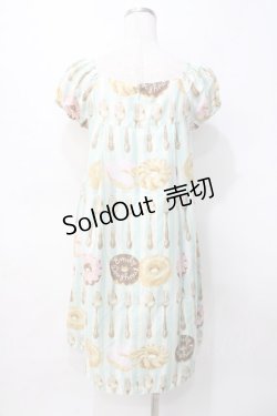画像3: Emily Temple cute / カトラリー＆ドーナツプリントワンピース  ミント Y-25-07-31-076-ET-OP-SZ-ZY