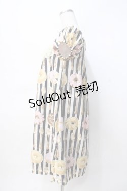 画像2: Emily Temple cute / カトラリー＆ドーナツプリントワンピース  黒 Y-25-07-31-077-ET-OP-SZ-ZY