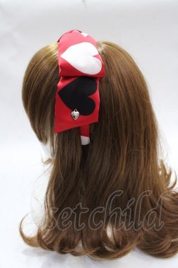 画像2: Angelic Pretty / Dolly Heartカチューシャ  赤 Y-25-07-31-011-AP-AC-SZ-ZY