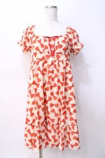 画像1: Emily Temple cute / ジョーゼットリボンワンピース  赤 Y-25-07-31-081-ET-OP-SZ-ZT182 (1)