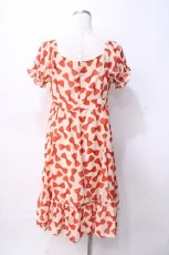 画像3: Emily Temple cute / ジョーゼットリボンワンピース  赤 Y-25-07-31-081-ET-OP-SZ-ZT182 (3)