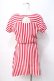 画像3: Katie / ICECREAM BORDER one-piece F レッド Y-25-07-31-084-LO-OP-SZ-ZY (3)