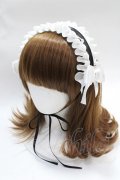 MIHO MATSUDA / ハートレースヘッドドレス（カメオ小）  黒×白 Y-25-07-31-012-GO-AC-SZ-ZY