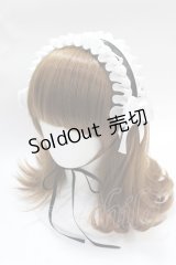 MIHO MATSUDA / ハートレースヘッドドレス（カメオ小）  黒×白 Y-25-07-31-012-GO-AC-SZ-ZY