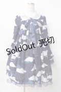 Angelic Pretty / Misty Skyワンピース  紺 Y-25-07-31-087-AP-OP-SZ-ZY