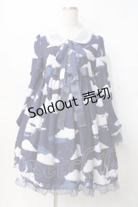 Angelic Pretty / Misty Skyワンピース  紺 Y-25-07-31-087-AP-OP-SZ-ZY