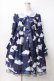画像1: Angelic Pretty / Misty Skyワンピース  紺 Y-25-07-31-087-AP-OP-SZ-ZY (1)
