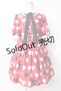 Angelic Pretty / Dolly Heartワンピース  赤 Y-25-07-31-088-AP-OP-SZ-ZY