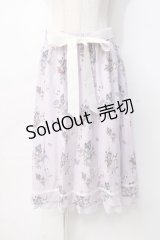 axes femme / パピヨンフルールプリントスカート  ラベンダー Y-25-07-31-097-AX-SK-SZ-ZY
