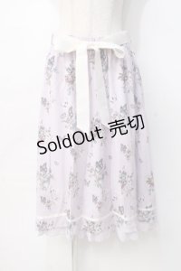 axes femme / パピヨンフルールプリントスカート  ラベンダー Y-25-07-31-097-AX-SK-SZ-ZY