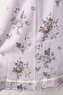 画像4: axes femme / パピヨンフルールプリントスカート  ラベンダー Y-25-07-31-097-AX-SK-SZ-ZY