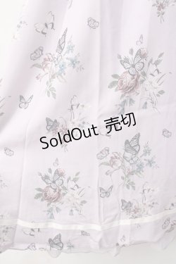 画像4: axes femme / パピヨンフルールプリントスカート  ラベンダー Y-25-07-31-097-AX-SK-SZ-ZY