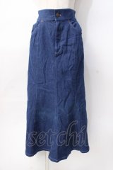 axes femme POETIQUE / サイドプリーツデニムスカート  デニム Y-25-07-31-098-AX-PA-SZ-ZY