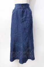 画像1: axes femme POETIQUE / サイドプリーツデニムスカート  デニム Y-25-07-31-098-AX-PA-SZ-ZT325 (1)