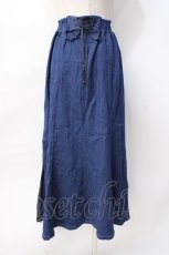 画像3: axes femme POETIQUE / サイドプリーツデニムスカート  デニム Y-25-07-31-098-AX-PA-SZ-ZT325 (3)