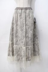 axes femme / リバーシブルレーススカート  生成り Y-25-07-31-101-AX-SK-SZ-ZY