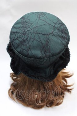 画像3: ALICE and the PIRATES / 蜘蛛の巣レースハット  グリーン Y-25-07-31-013-PA-AC-SZ-ZY