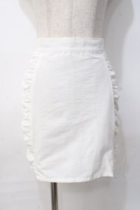 Fickle Bebe / サイドギャザースカート  白 Y-25-07-31-108-0-SK-SZ-ZY
