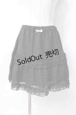 画像1: Emily Temple cute / 水玉ジャガードジョーゼットスカート  黒 Y-25-07-31-109-ET-SK-SZ-ZY