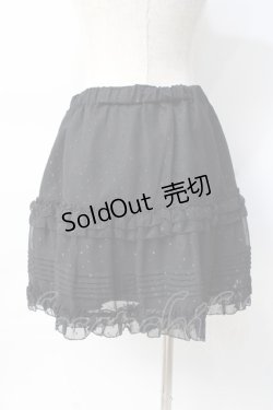 画像2: Emily Temple cute / 水玉ジャガードジョーゼットスカート  黒 Y-25-07-31-109-ET-SK-SZ-ZY