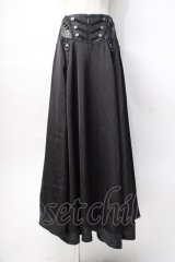 Ozz Croce / コルセットデザインロングスカート  黒 Y-25-07-31-113-OO-SK-AS-ZY