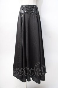 Ozz Croce / コルセットデザインロングスカート  黒 Y-25-07-31-113-OO-SK-AS-ZY