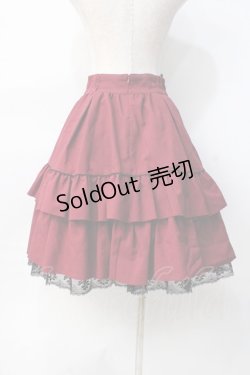 画像3: MIHO MATSUDA / バラレースティアードスカート  ボルドー Y-25-07-31-115-GO-SK-SZ-ZY