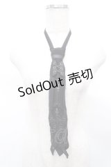 Ozz Croce / モチーフ付きネクタイ  黒 Y-25-07-31-014-OO-ZA-AS-ZY