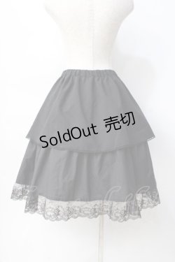 画像3: MIHO MATSUDA / 裾レーススカート  ブラック Y-25-07-31-119-GO-SK-SZ-ZY