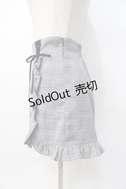 画像2: Honey Cinnamon / チェックフリルショートパンツ F グレー Y-25-07-31-121-LO-PA-SZ-ZY