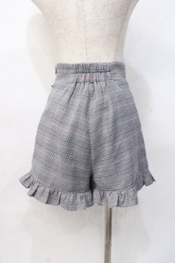 画像3: Honey Cinnamon / チェックフリルショートパンツ F グレー Y-25-07-31-121-LO-PA-SZ-ZY