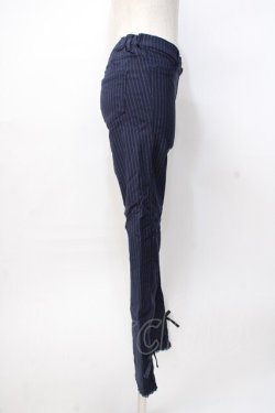 画像2: axes femme / ストライプレギンスパンツ  紺 Y-25-07-31-123-AX-PA-SZ-ZY