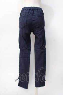 画像3: axes femme / ストライプレギンスパンツ  紺 Y-25-07-31-123-AX-PA-SZ-ZY
