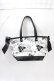 画像2: Maison de FLEUR / フラワー柄トートバッグ F ブラック Y-25-07-31-017-LO-BG-SZ-ZY (2)