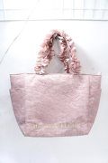 Maison de FLEUR / レースサテンサイドポケットトートバッグ F ピンク Y-25-07-31-019-LO-BG-SZ-ZY