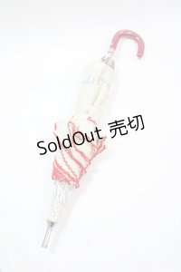 Emily Temple cute / リボン&クリーム折り畳み傘  アイボリー Y-25-07-31-021-ET-ZA-SZ-ZY