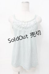 axes femme / バタフライビーズキャミソール M ミント Y-25-07-31-024-AX-TO-SZ-ZY