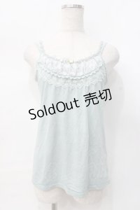 axes femme / バタフライビーズキャミソール M ミント Y-25-07-31-024-AX-TO-SZ-ZY