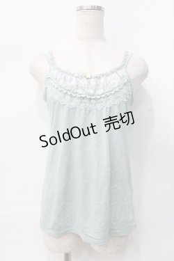 画像1: axes femme / バタフライビーズキャミソール M ミント Y-25-07-31-024-AX-TO-SZ-ZY