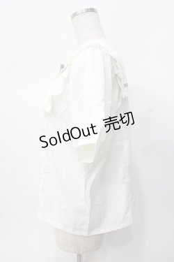 画像2: axes femme POETIQUE / ヒマワリブーケ刺繍ブラウス  生成り Y-25-07-31-025-AX-BL-SZ-ZY