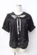 画像1: axes femme POETIQUE / ヒマワリブーケ刺繍ブラウス  黒 Y-25-07-31-026-AX-BL-SZ-ZY (1)