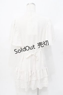 画像3: axes femme / 裾フリルブラウス M 生成り Y-25-07-31-027-AX-BL-SZ-ZY