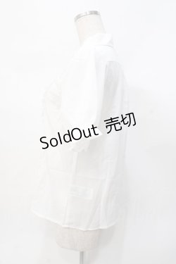画像2: axes femme POETIQUE / マリン刺繍パフブラウス  白 Y-25-07-31-028-AX-BL-SZ-ZY