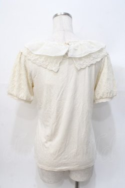 画像3: axes femme / レースパフスリーブTシャツ M 生成り Y-25-07-31-029-AX-TO-SZ-ZY