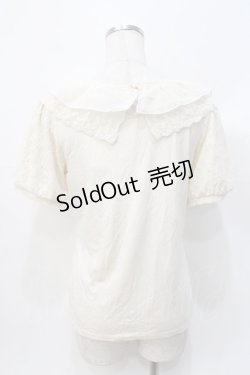 画像3: axes femme / レースパフスリーブTシャツ M 生成り Y-25-07-31-029-AX-TO-SZ-ZY