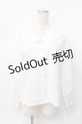 axes femme POETIQUE / コットンレースブラウス  白 Y-25-07-31-030-AX-BL-SZ-ZY