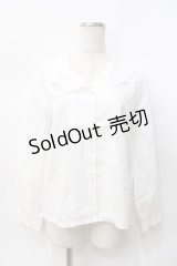 axes femme POETIQUE / コットンレースブラウス  白 Y-25-07-31-030-AX-BL-SZ-ZY